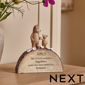 NEXT Bertie the Bear Family Sentiment Ornament