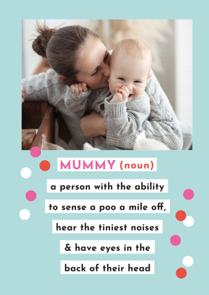 Pigment Mummy Noun Definition Funny Card