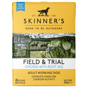Skinners Field & Trial Adult Wet Dog Food (Chicken & Root Veg) - Pack Size : 18 x 390g Cartons