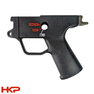 HK MP5, HK33, HK53, HK93, HK91 Trigger Housing - 3 Position Burst - 0,1,2 Pictogram -Push Pin - BLEMISHED