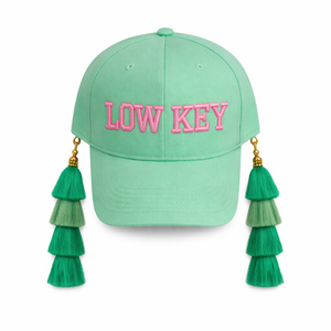 Low Key  Mint Tasseltastic Trucker Cap (one size)
