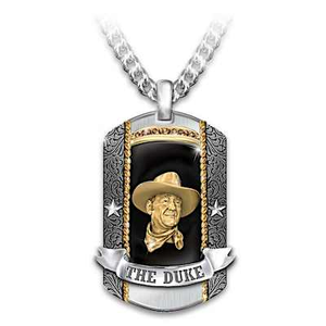 Bourbon Quartz The Legend Of John Wayne Pendant Necklace
