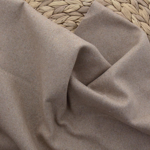 Tissu drap de laine pour manteau - Beige