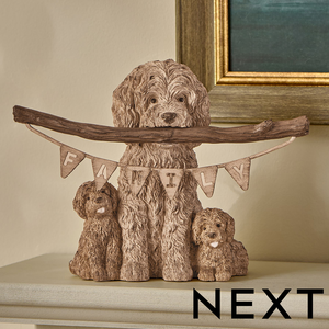 NEXT Charlie Cockapoo Family Sentiment Ornament