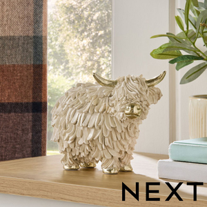NEXT Hamish the Highland Cow Cream Ornament