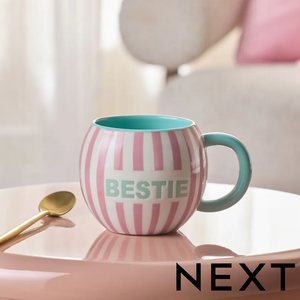 NEXT Bestie Stripe Mug