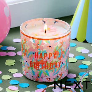 NEXT Birthday Floral Scented Candle