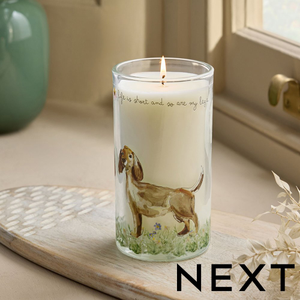 NEXT Sausage Dog Pillar Candle