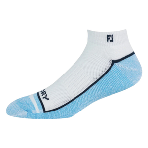 FootJoy ProDry Sport Socks - White, Navy & Ocean - Size 6-11