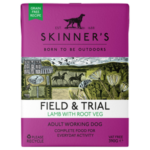Skinners Field & Trial Adult Wet Dog Food (Lamb & Root Veg) - Pack Size : 18 x 390g Cartons