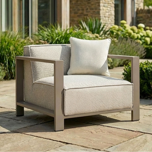 Maze - Outdoor Fabric Ibiza Armchair - Latte