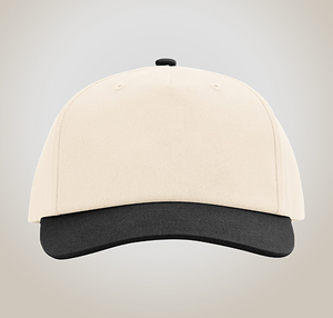 Richardson Relaxed Gramps Snapback Baseball Hat - Cream / Black