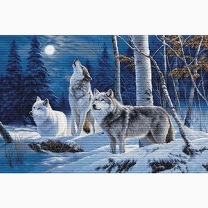The Howl of Wolves and the Winter Moon