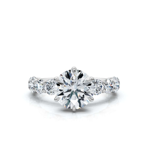 Platinum custom make lab diamond ring (0.38 ctw)
