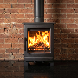 Mazona Ripley 5kW Black Edition Multifuel Woodburning Stove, Freestanding, Eco Design Approved, Defra Approved
