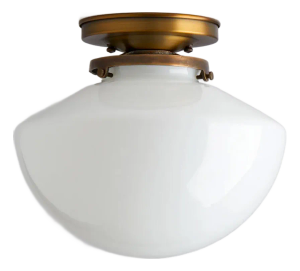 New Olde Brick Lighting Flush Mount Light Fixture - 8" Mini Clara