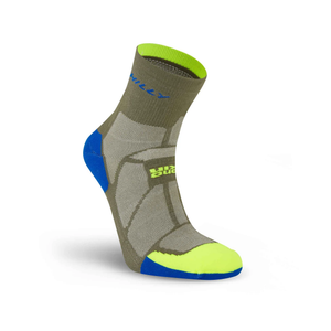Hilly Marathon Fresh Anklet - Olive/Fluo Yellow