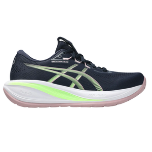 Asics Womens Gel Cumulus 28 - Midnight/Illuminate Green - Neutral - SS26