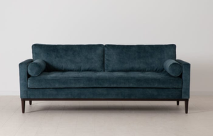 Model 02 - 3 Seater - Mottled Velvet Ocean