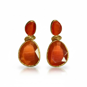 Nodo Earrings Sunset Rust