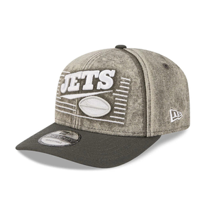 New York Jets NFL Washed Denim Dark Grey 9SEVENTY Stretch Snap Cap