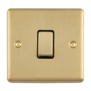 Ellis & Co 1 Gang 10A 2 Way Switch Brushed Brass