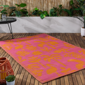 Marula  120x180cm Outdoor Rug - Orange & Pink