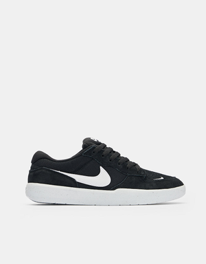 Nike SB Force 58 Skate Shoes - Black/White-Black