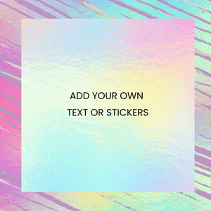 Moonpig Holographic Iridescent Design Your Own Card