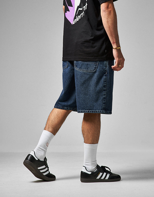 Route One Super Baggy Jorts - Dark Wash