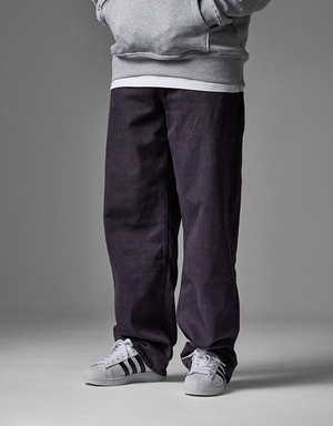 Route One Baggy Denim Jeans - Moderate Purple