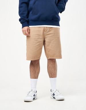 Route One Canvas Carpenter Shorts - Khaki