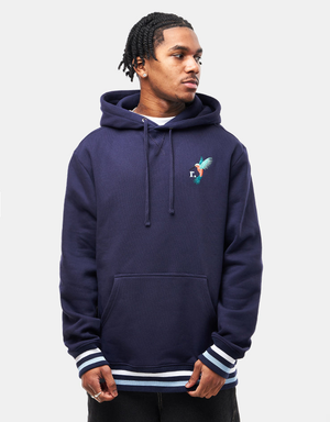 Route One Organic Hummingbird Heavyweight Pullover Hoodie - Eclipse