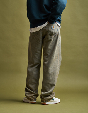Carhartt WIP Landon Pant - Blue/Leather (Garment Dyed)