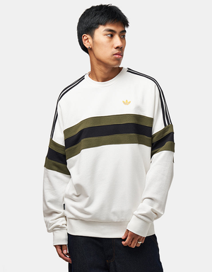 adidas Skate OG Crew - Core White/Olive Strata/Black