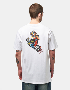 Santa Cruz Collage Hand T-Shirt - White