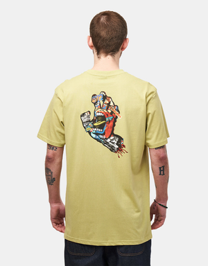 Santa Cruz Collage Hand T-Shirt - Faded Khaki