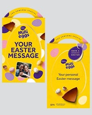Personalised Mini Eggs Easter Egg XL 238g