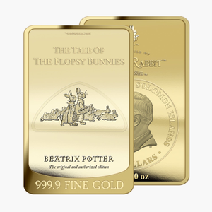 The Tales of Beatrix Potter - Flopsy Bunnies Solid Gold Bar