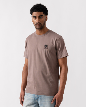 Belstaff Short Sleeved Mens Logo Patch T-Shirt - Asphalt