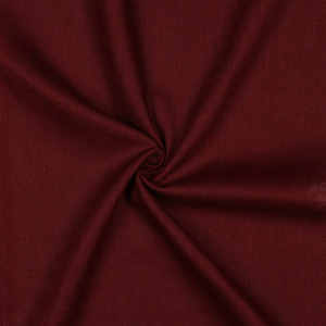 Tissu lin coton lavé - Burgundy