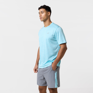 Space Dye Performance Twinset | Aqua Blue/Iron Grey