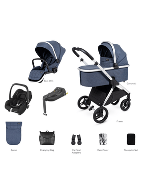 Insevio By Venicci (Cabriofix i-Size) Travel System - Ocean Blue