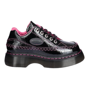 Dr Martens Buzz Patent Shoe (Black/Pink)
