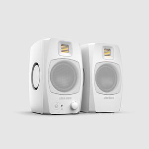 Adam Audio D3V Active Desktop Monitoring Speaker System - White