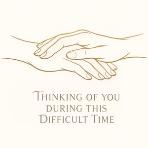 Moonpig Minimalist Holding Hands Sympathy Card