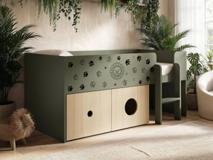 Flair Zaiden Safari Mid Sleeper Bed with Toy Box Storage