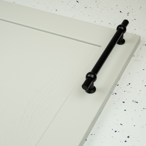 Black Chunky T-Bar Handle & Matching Knob - 160mm Handle
