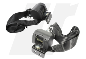 LRC11051 - Front Seat Belt Set - Left and Right - Land Rover Defender up to 2006 - Reel with Two Bolt Fixing