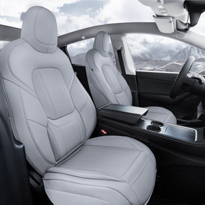 Tesla Seat Covers - Custom-Fit, Comfort Leather, Easy Install - Model Y / Full Set